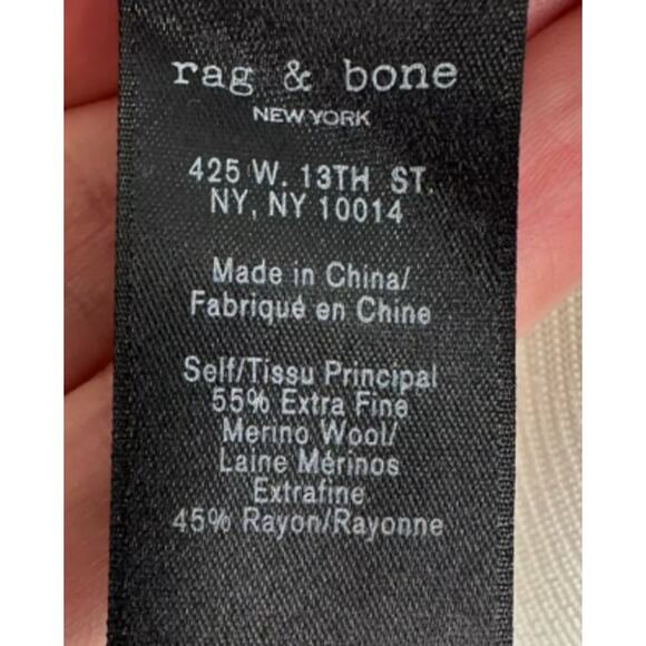 Rag & Bone Adriana Eyelet Border Black Trim Jumper Sweater - Picture 10 of 10